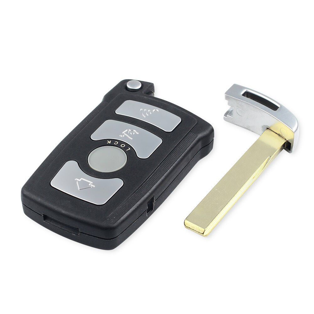 4 Buttons Fob Key Shell Case For BMW 7 Series E65 E66 E67 E68 745i 745Li 750i 750Li 760i Remote Car Key Replacement