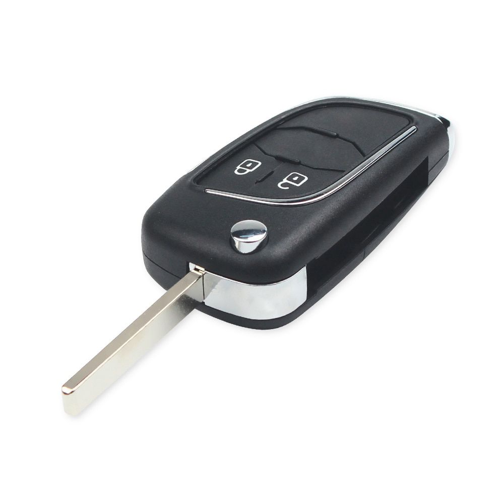 433Mhz Modified Flip Remote Key ID46 Chip For Chevrolet Cruze Malibu Aveo 2/3/4 Buttons Car Control Key Fob HU100 Blade