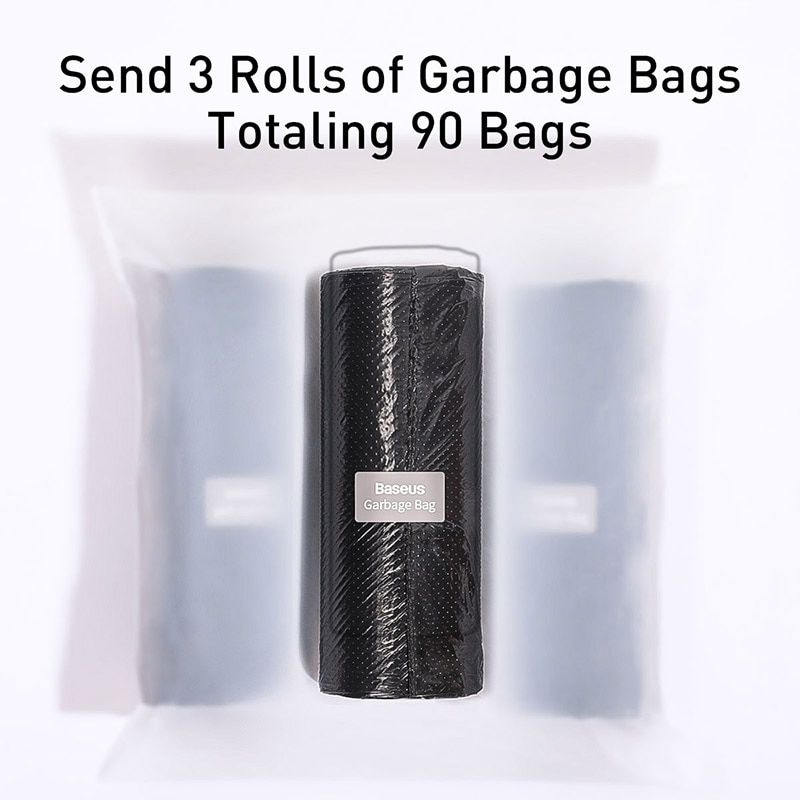 Car Seat Back Organizer Storage Bag Magnetic Auto Pocket Holder Car Accessories Car Trash Bin Garbage Can Dustbin Car Bag