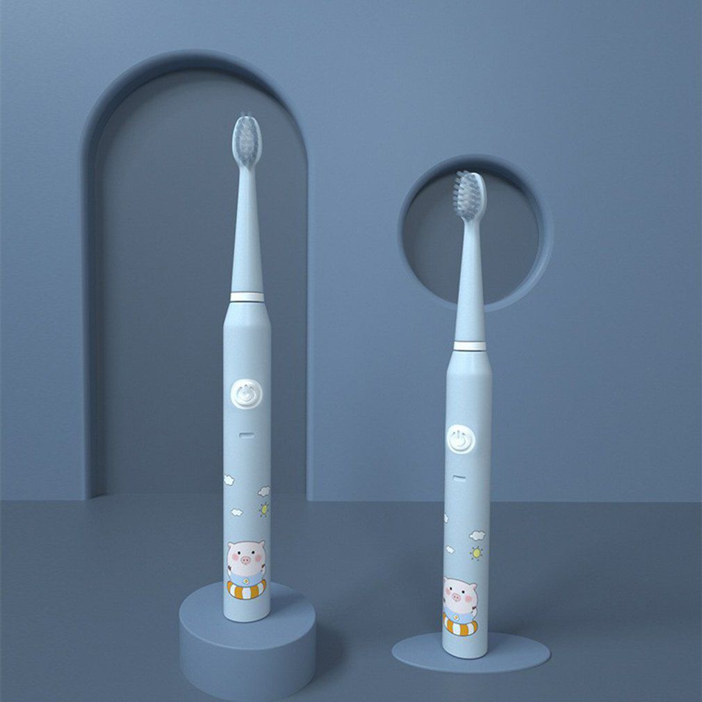 Children Sonic Electric Toothbrush Cartoon Pattern Electronic Toothbrush With USB Charger For 4-12 Ages Kids