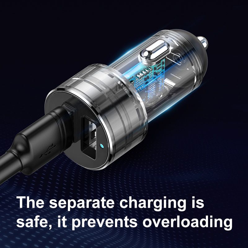 Cigarette Lighter Splitter 12V Car Charger Dual USB 100W Power Adapter Socket for Auto Vehicle Cigar Jack Splitter in Car