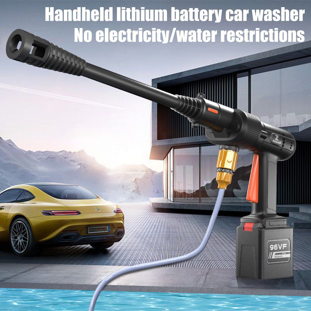 Cordless High Pressure Water Gun Portable Car Washer 600W 30000MAH 32BAR Electric Car Wash Machine for Makita 25 V Battery