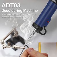 Desoldering Machine ADT03 Automatic Portable Electric Solder Tin Sucker Vacuum Soldering Remove Pump with 3 Suction Nozzle