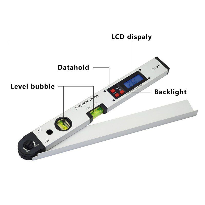 400mm 16inch Digital Protractor Digital angle level leveling inclinometer goniometer digital Angle Finder
