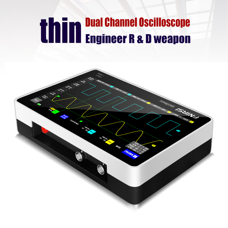 FNIRSI-1013D Digital Tablet Oscilloscope Dual Channel 100M Bandwidth 1GS Sampling Rate Mini Tablet Digital Oscilloscope