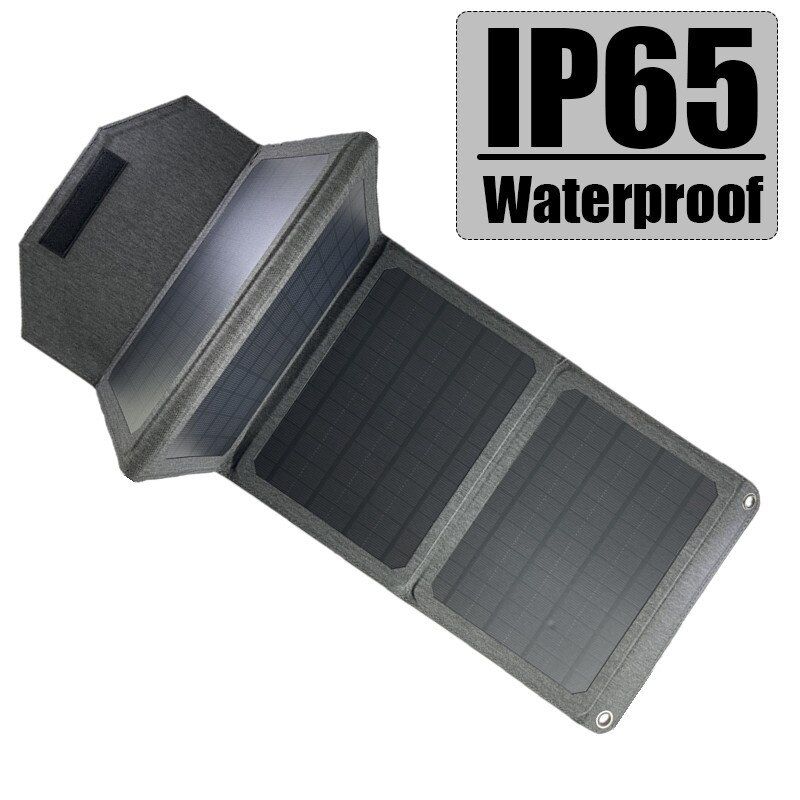 80W Foldable Solar Panel 5V 24V Dual USB Portable Outdoor Quick Charger Battery Supply For Phone Boat Car Yacht Power Generator