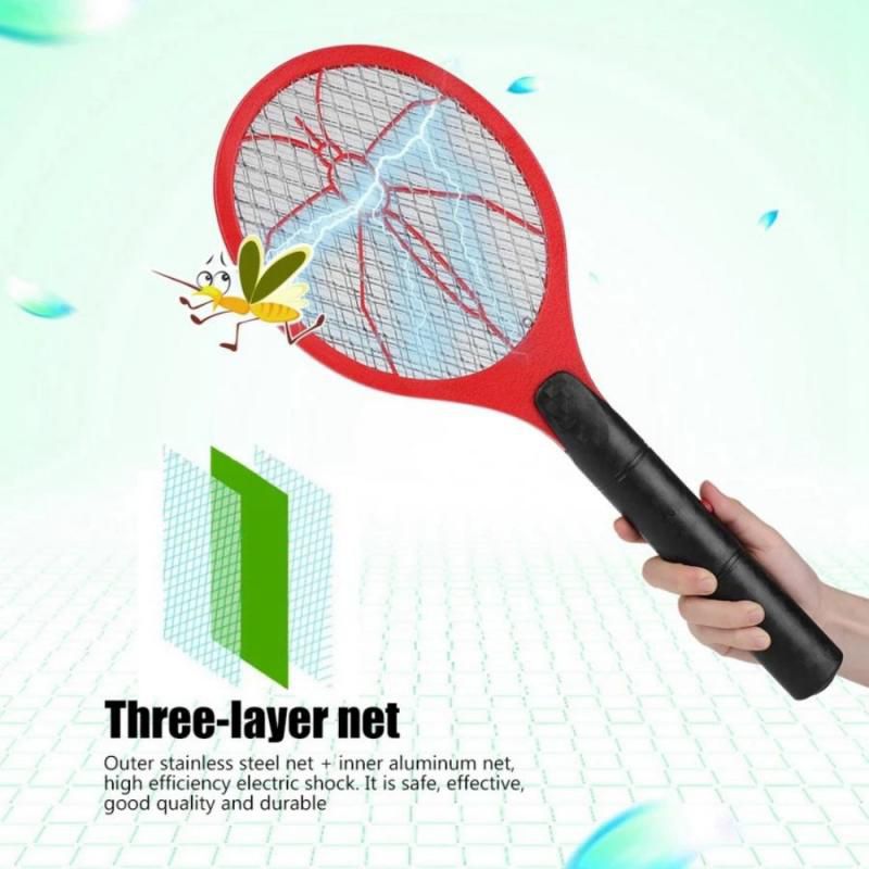 3 Color Cordless Battery Powered Electric Mosquito Killer Electric Mosquito Racket Bug Killer Household Bug Killer Fly Trap