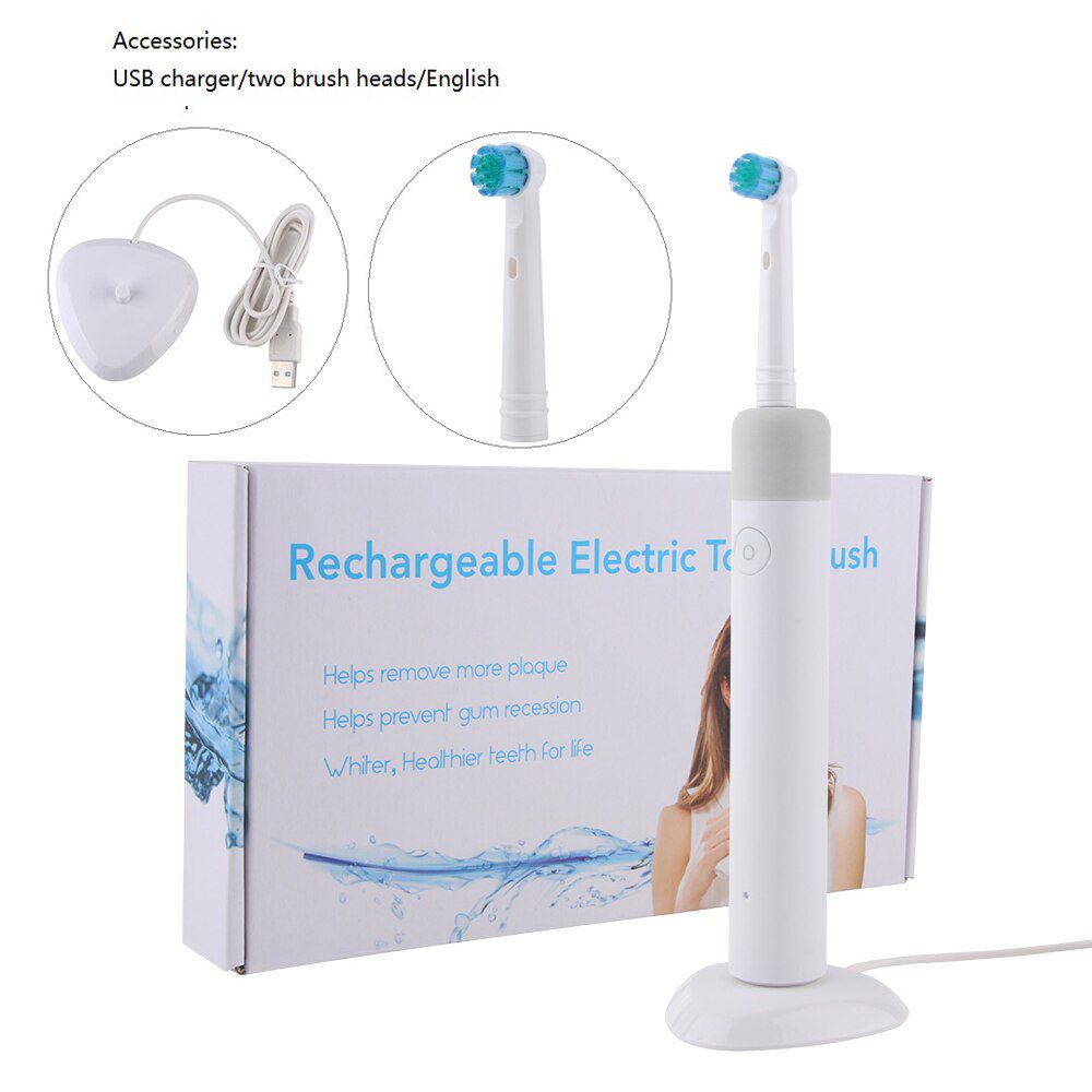 USB Charge Pro electric toothbrush rechargeable smart sonic tooth brush with replacement Brush Head teeth clean tools For Adults