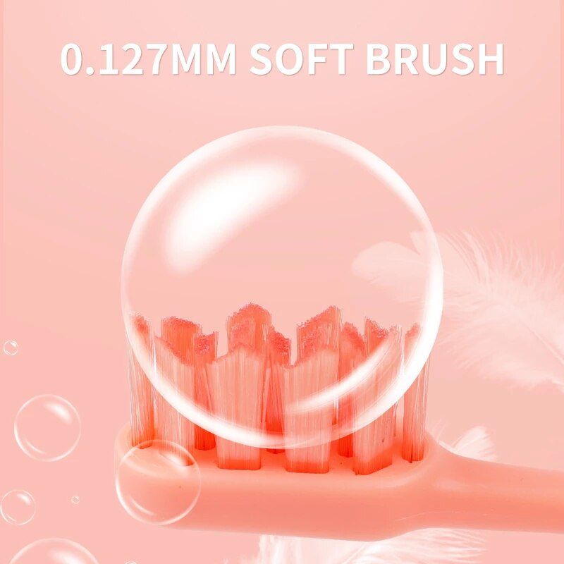 XFU557 Electric Toothbrush Sonic Ultrasonic Battery Automatic Smart Tooth Brush Fruit Scent Teeth Clean Waterproof Replacement