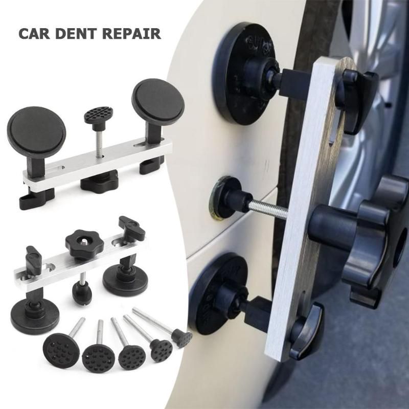 7pcs Fix Dent Repair Tool Kit Instrument Paintless Auto Car Body Damage Pulling Bridge Removal Glue Tab Tool Hand Tool Set