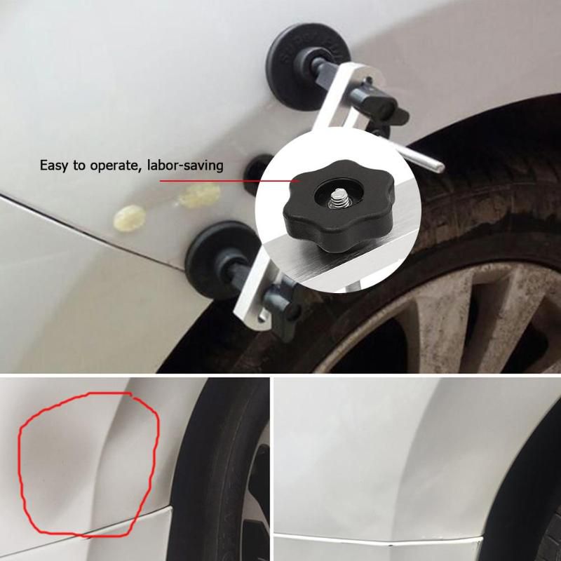 7pcs Fix Dent Repair Tool Kit Instrument Paintless Auto Car Body Damage Pulling Bridge Removal Glue Tab Tool Hand Tool Set
