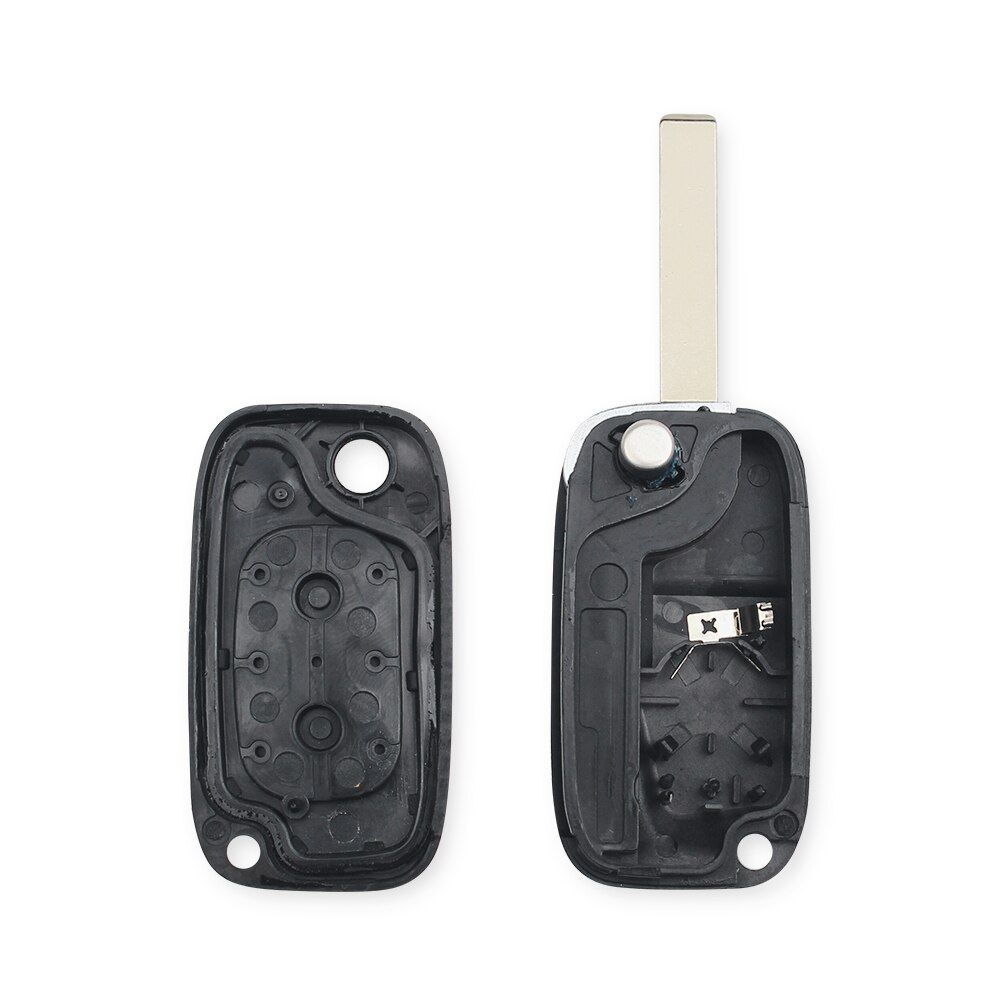 Flip Folding Key Shell Fob Modified Key Case 2 Buttons For Peugeot 206 407 207 For Citroen C4 2005 C5 2009 HU83 Blade