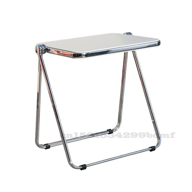 Simple Transparent Folding Table Portable Storage Office Study Table Household Non-slip Small Dining Table Strong Load Bearing