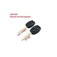 Remote Key (3+1) Button and Chip Separate ID:13 (433MHZ) For 2005-2007 Honda Fit ACCORD FIT CIVIC ODYSSEY 10pcs/lot