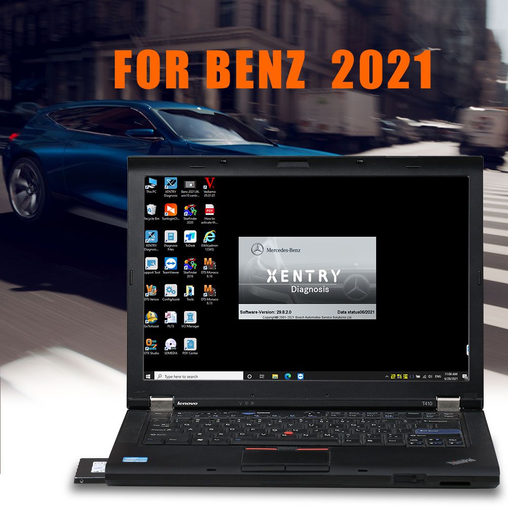 V2021 MB Star Diagnostic SD Connect C4 256G SSD Supports HHT-WIN Vediamo and DTS Monaco