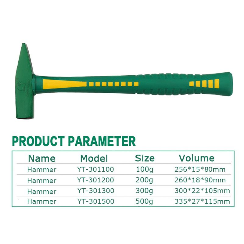 Machinist Hammer 100g/200g/300g/500g Beating Nail Installation Hammer For Safety Mallet Multi Woodworking Tools
