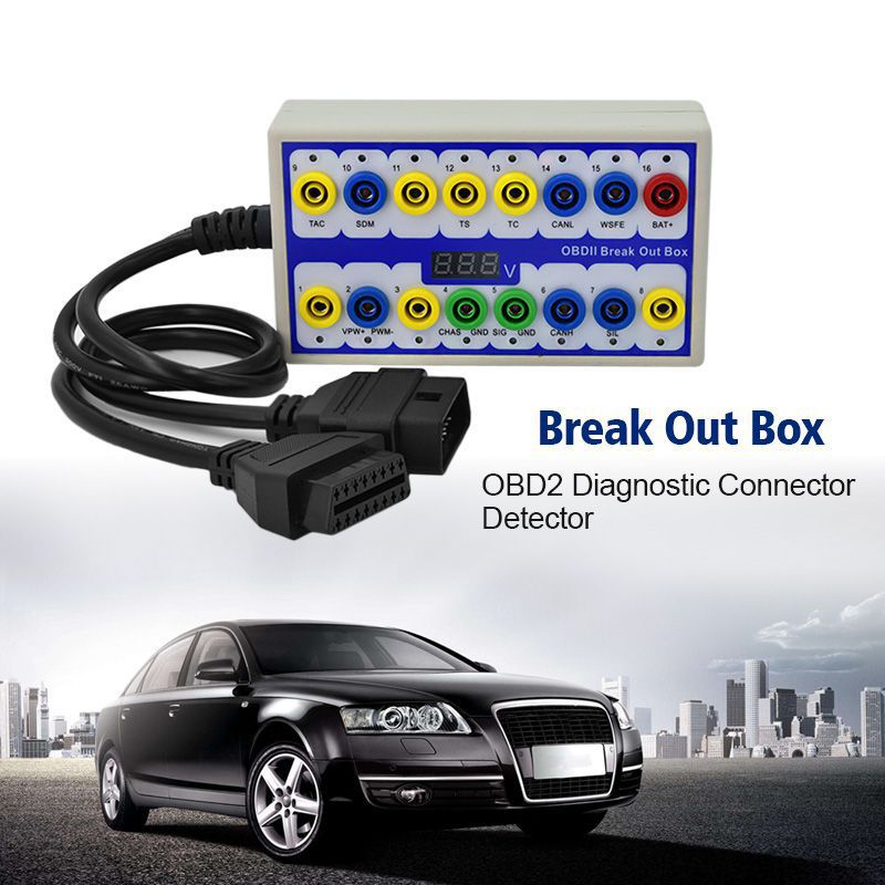 OBDII Break out Box obd Breakout Box Car Protocol Detector