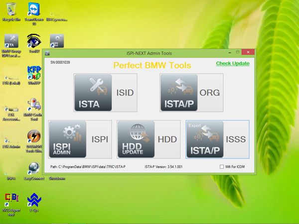 Perfect Version V2015.01 BMW ICOM Rheingold ISTA-D 3.46.30 ISTA-P 3.54.1.001 Win8 System 256GB SSD Support Multi-languages