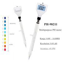 PH-98211 Multipurpose pH Meter Digital Acidity Meter pH Tester Soil Meter Tester with White Backlight for Cheese Meat Soil
