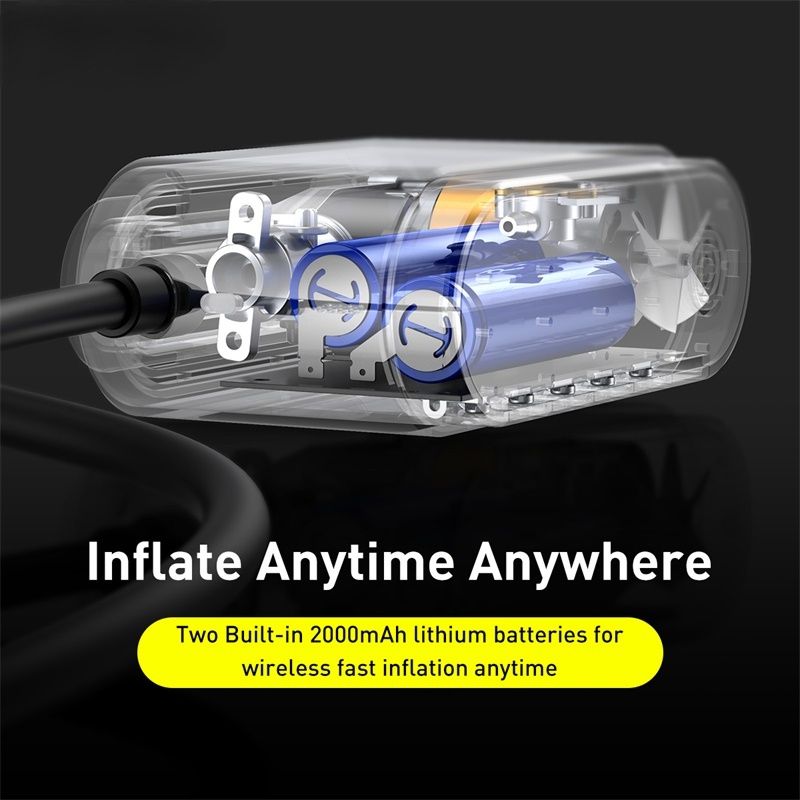 Portable Air Compressor Tyre Inflator Wireless Inflatable Auto Digital Electric Pump for Cars Motorcycle Bicycle Tires