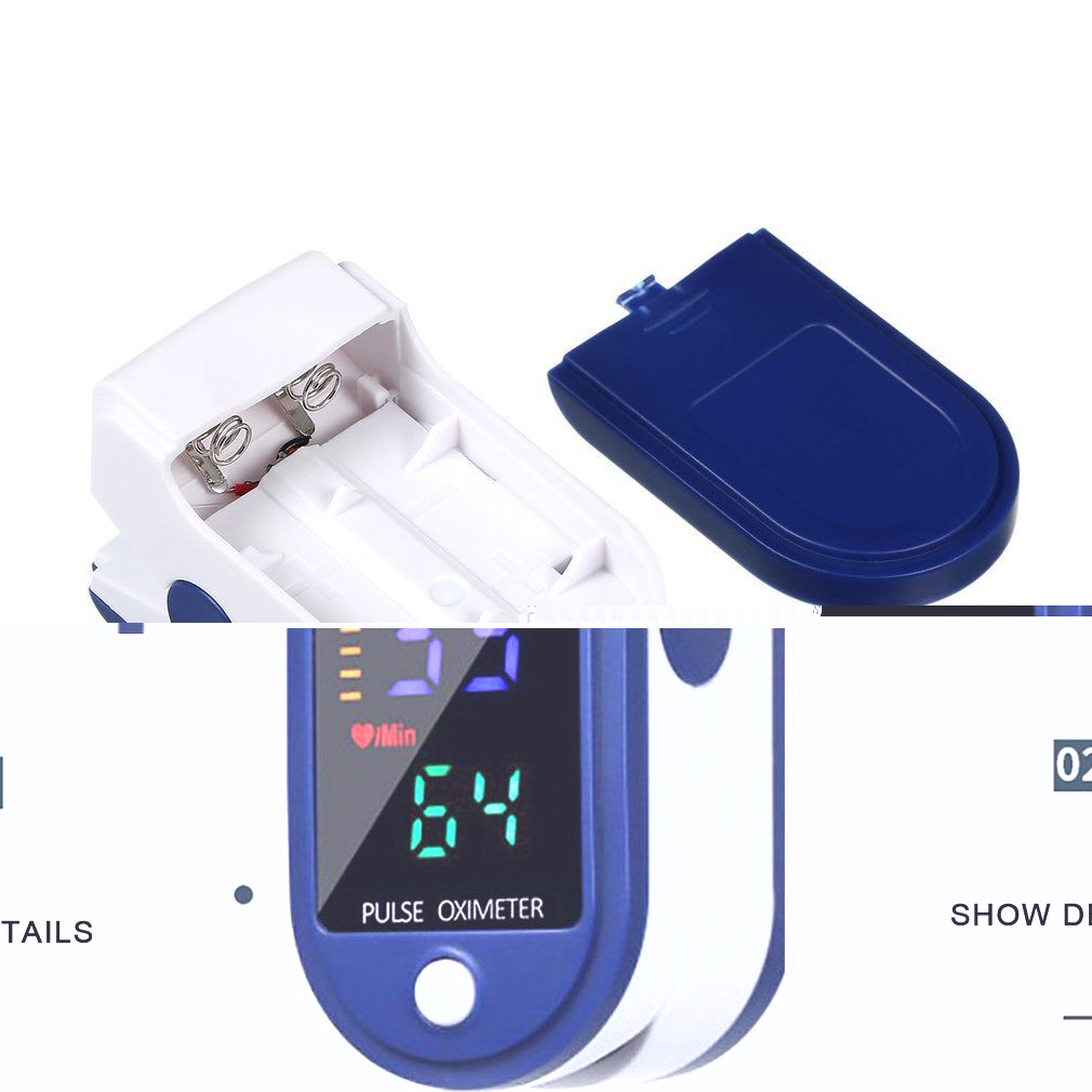 4-color LED Color Screen Finger Clip Heartbeat Pulse Oximeter Portable Heart Rate Spo2 Monitor Blood Oxygen Meter Sensor