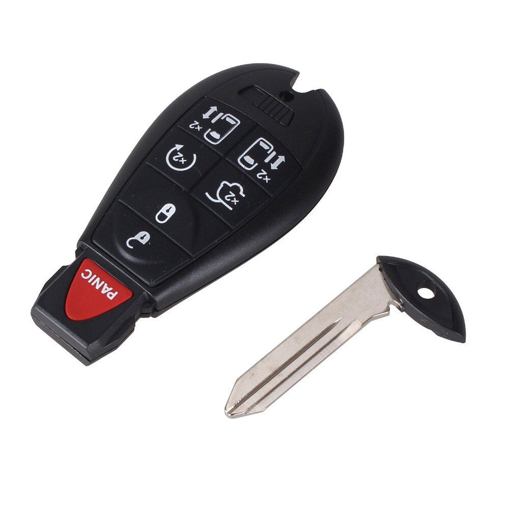 Replacement Remote Key Shell Case For Chrysler 300 Door Lock Town & Country Jeep Dodge Key 6+1 7 Button + Smart Car Key