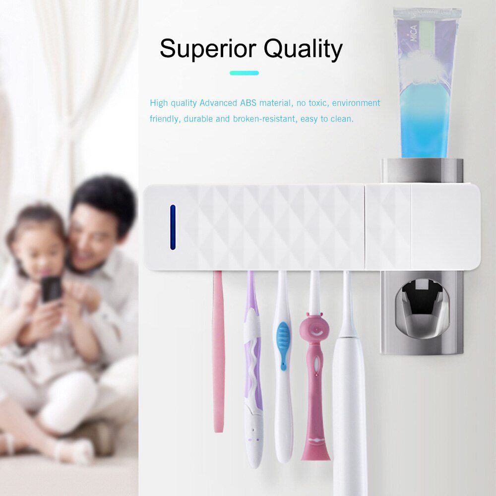 Sterilization Electric Toothbrush Holder Strong Load-Bearing Toothpaste Dispenser Smart Display Bath Accessories