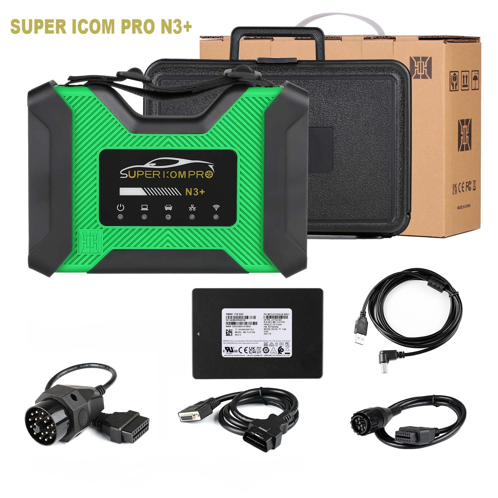 SUPER ICOM PRO N3+ BMW Full Configuration with V2023.6 BMW ICOM Software 1TB SSD ISTA-D 4.41.30 ISTA-P 70.0.200 with Engineers Programming Win10