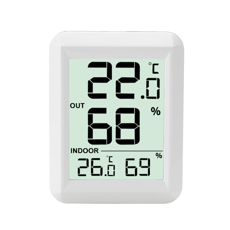 Wireless Thermometer Hygrometer BabyRoom Digital LCD Temperature Humidity Monitor Indoor Outdoor Weather Station Sensor -40C