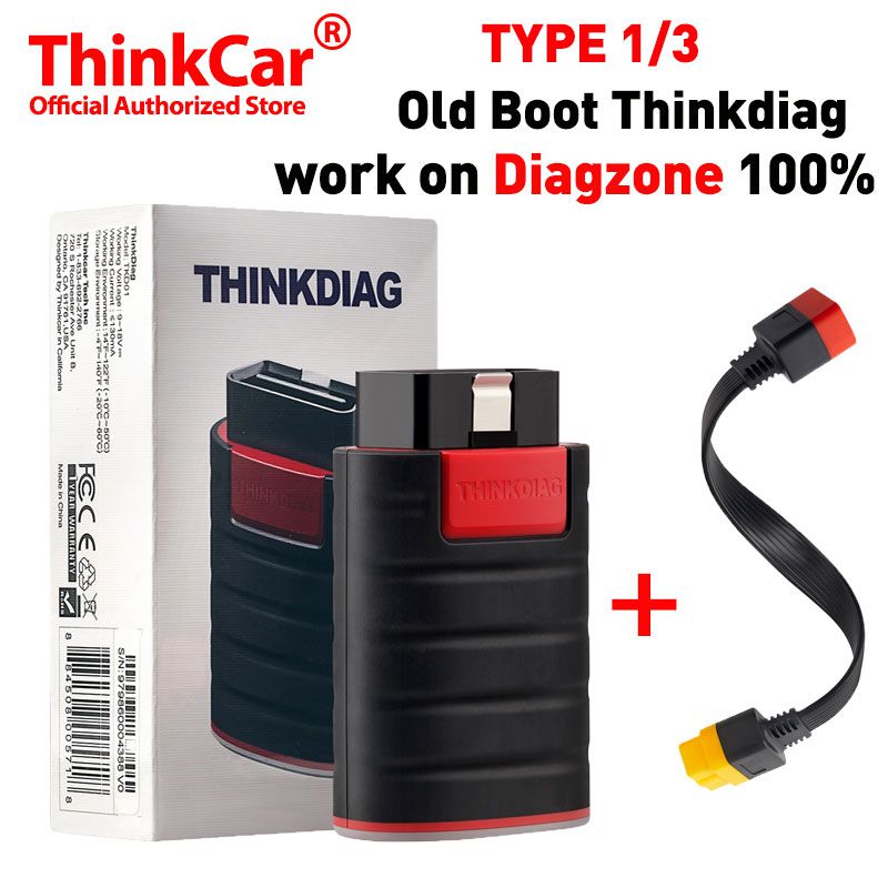 Thinkcar Thinkdiag Diagzone Old Boot V1.23.004 Full Software 1 Year Free OBD2 Code Reader Bluetooth Scanner Tool PK Easydiag