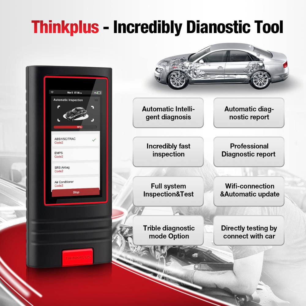 Thinkcar Thinkplus Full system OBD2 Scanner Diagnostic Tools Code Reader ProfessionalCar Scanner 15 reset services