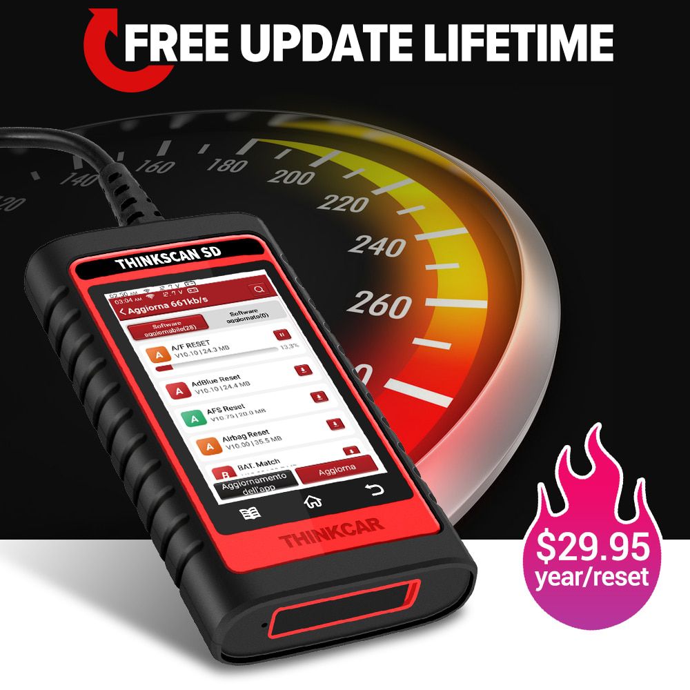 Thinkcar Thinktool SD4 OBD2 Scanner Car Professional Diagnostic Tools ENG ABS SRS AT Scan tool DPF TPMS SAS OIL EPB IMMO Reset