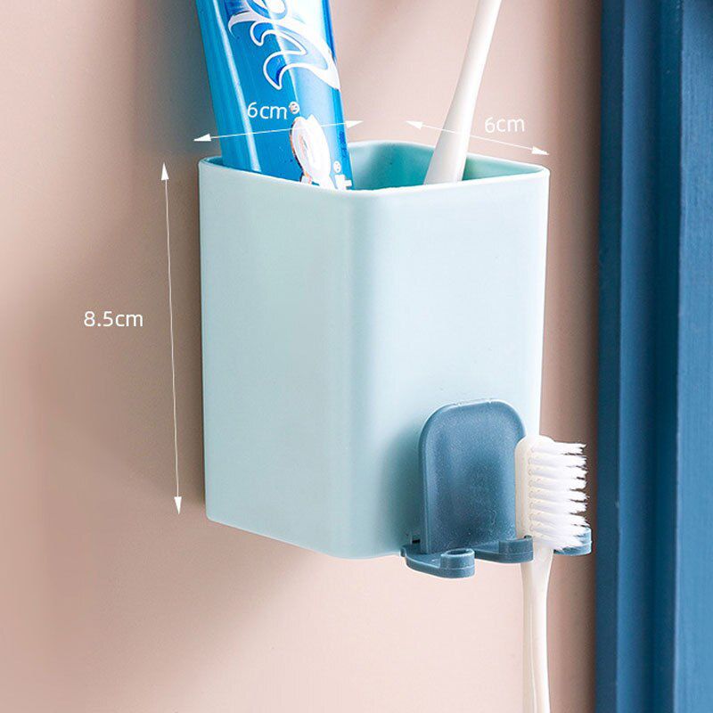 Multifunctional Toothbrush Holder Strong Suction Cup Toothpaste Cup Storage Can Hang Electric Ordinary Toothbrush Holder