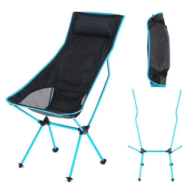 Travel Ultralight Folding Chair Super Hard High Load Outdoor Camping Portable Beach Hiking Picnic Seat Fishing Tool Fold Chair
