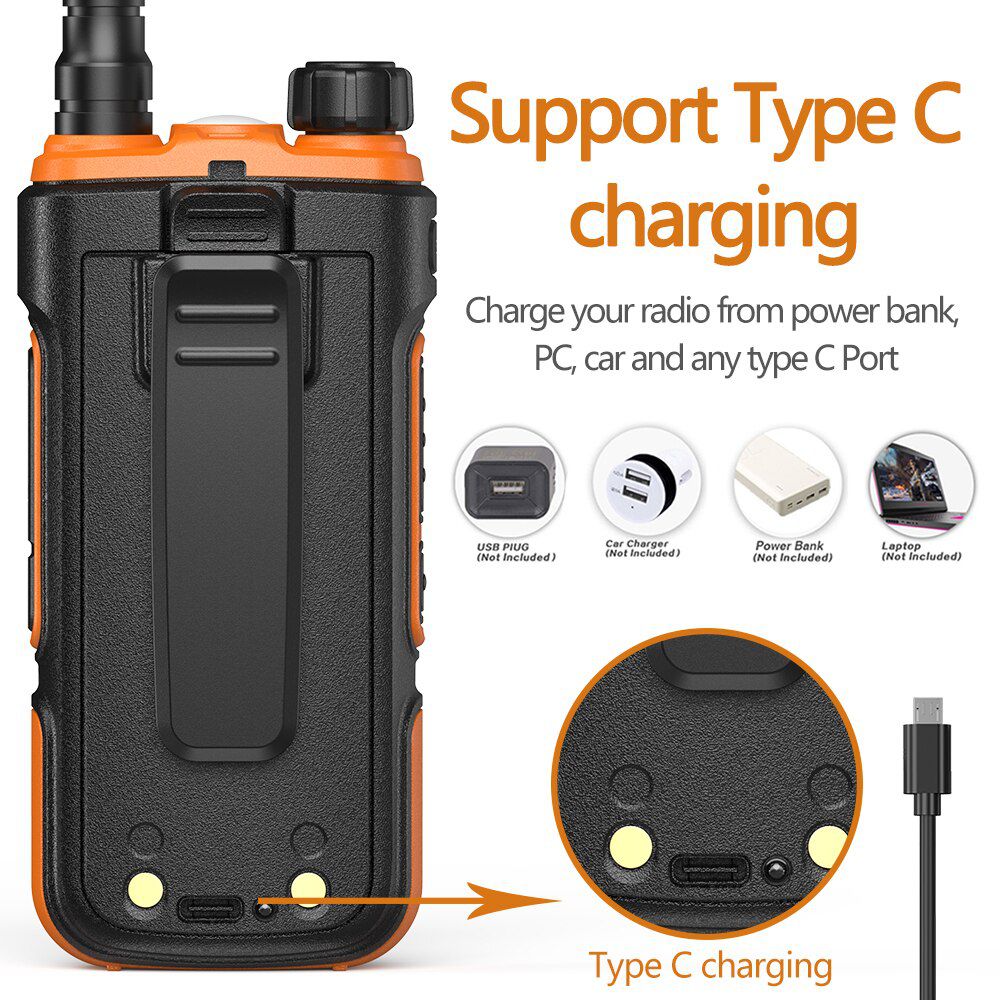NEW 10W Baofeng UV-10R High Power 8000mAh Walkie Talkie Dual Band Transceiver Handheld With FCC&CE Two Way Radio