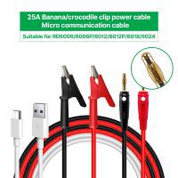 X15A X25A Banana Plug to Alligator Clip Test Cable and Nicro Communication Cable for RD6006 RD6012 RD6018 RD6024 output