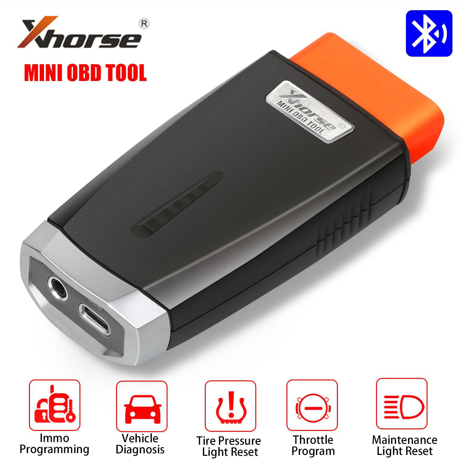 Xhorse VVDI Key Tool Max with VVDI MINI OBD Tool Support Bluetooth Get Free Renew Cable and 2pcs XSKF01EN Smart Remote