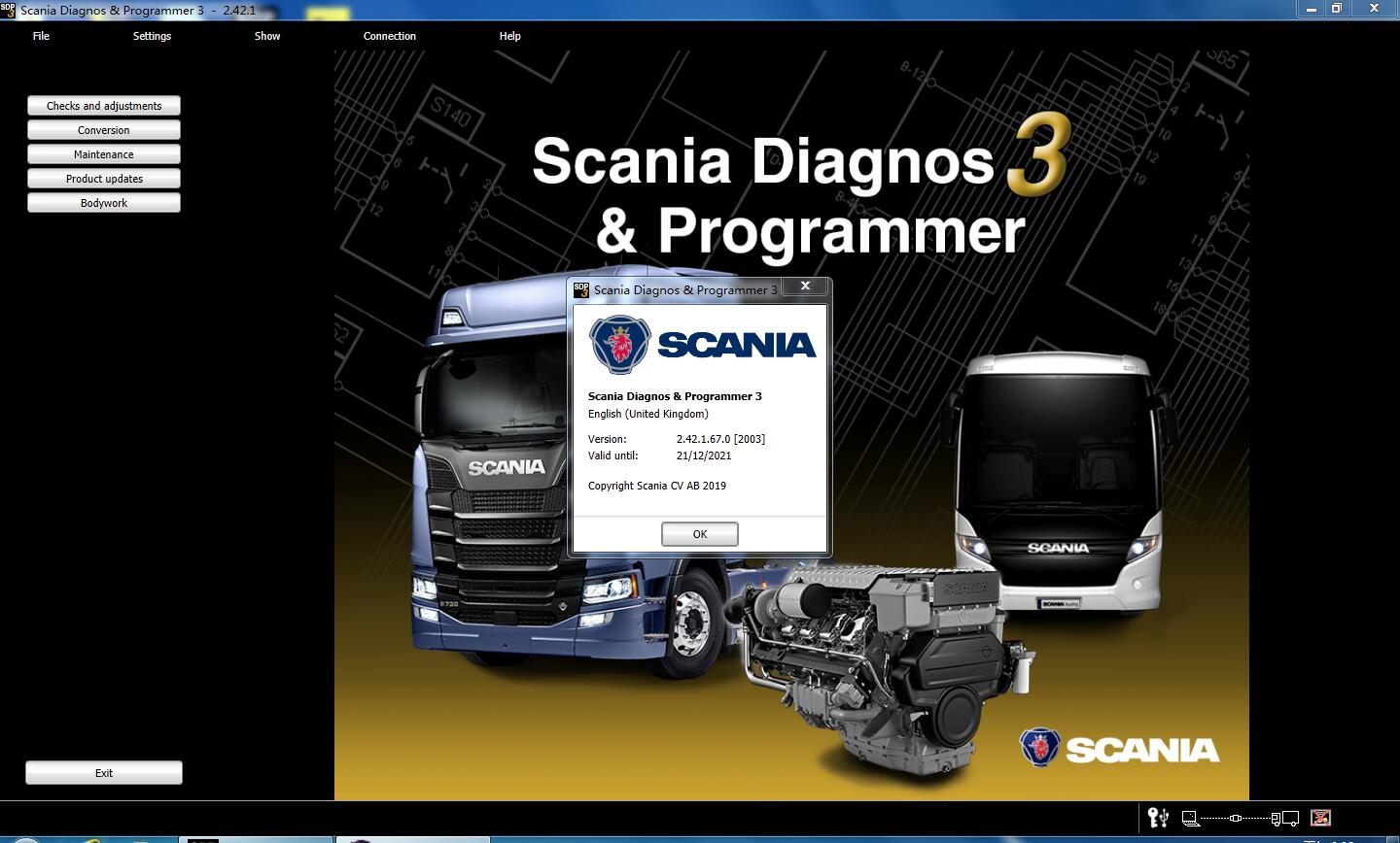 V2.42.1 Scania SPD3 for VCI-3 VCI3 Scanner