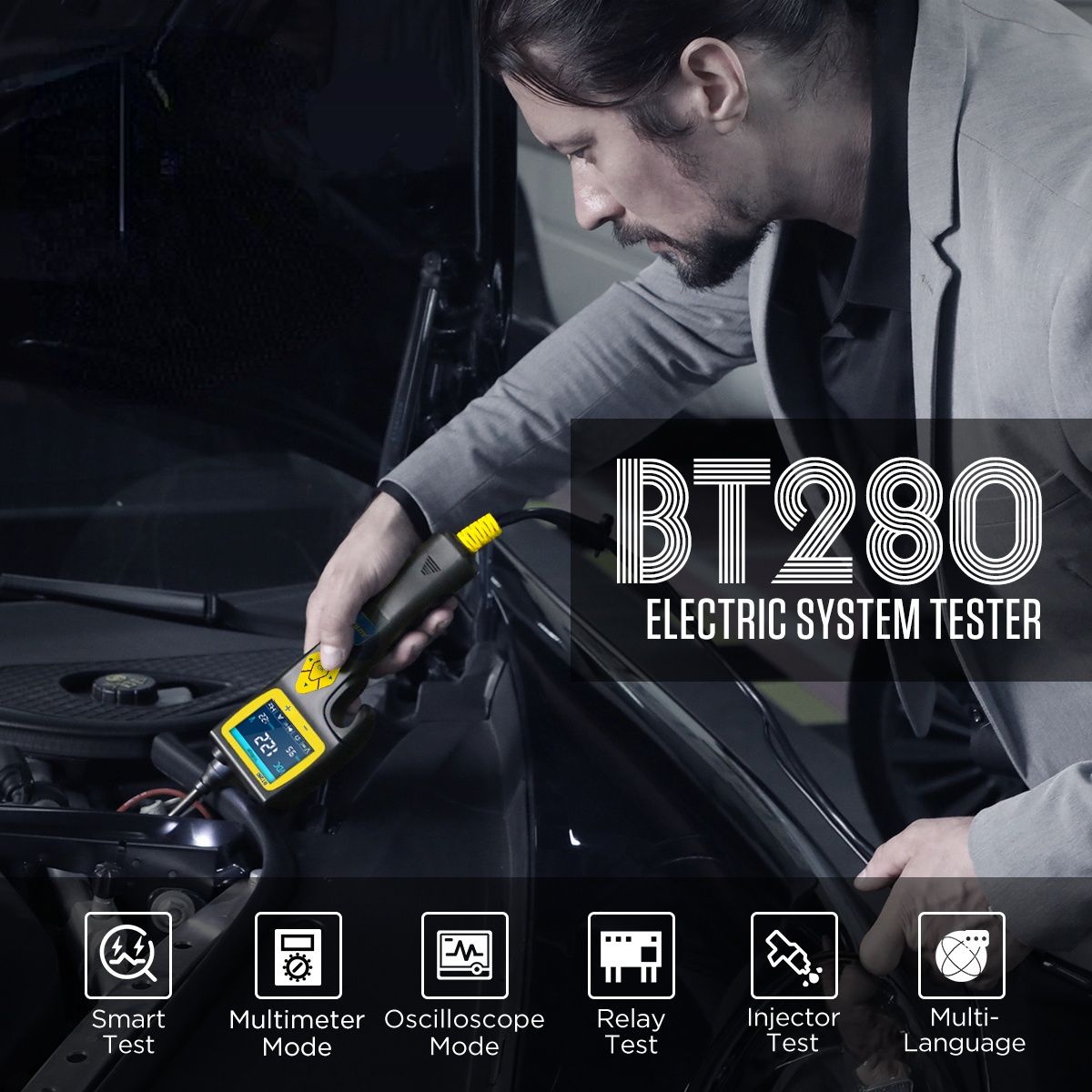 AUTOOL BT280 Car Electric System Tester