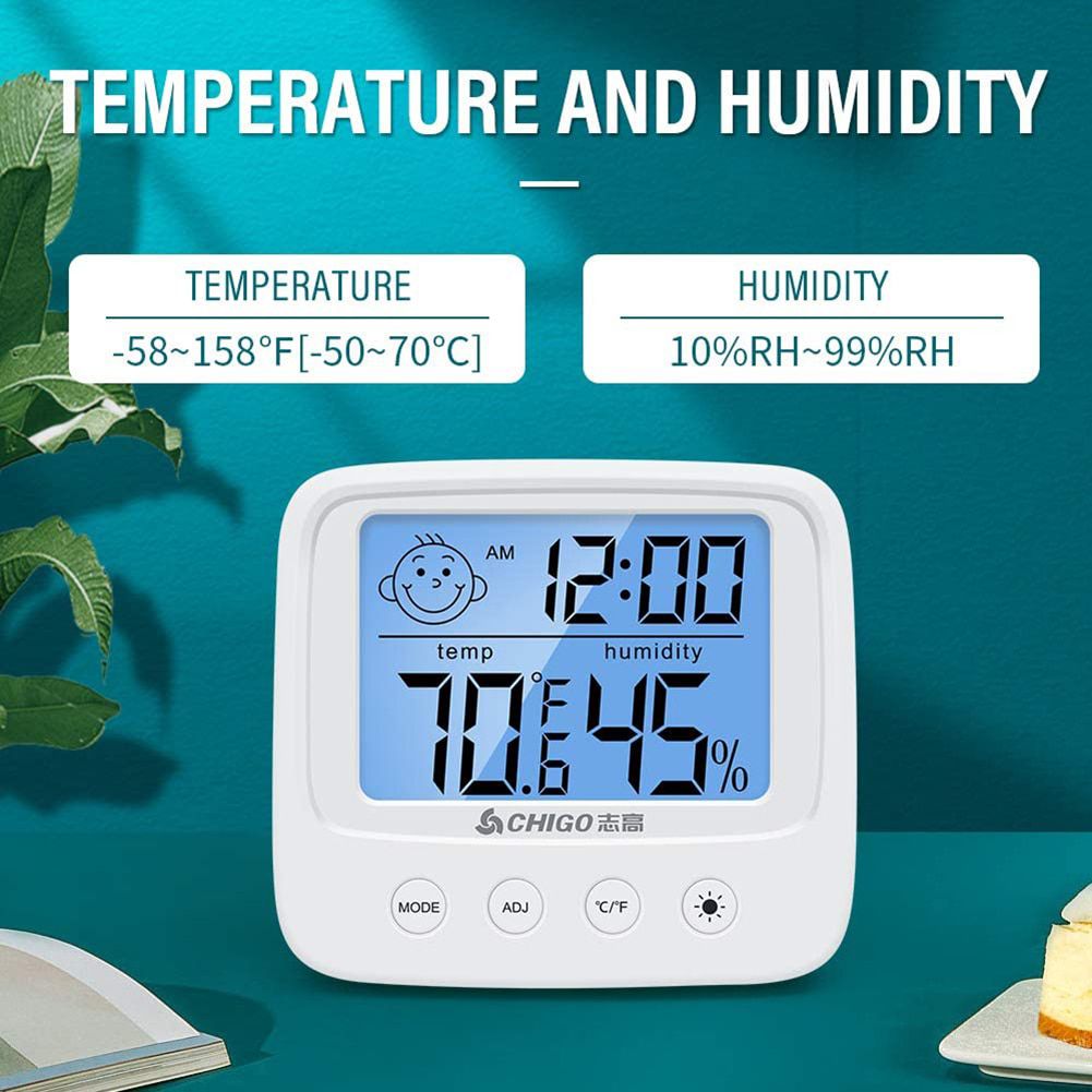 Digital Temperature Humidity Clock