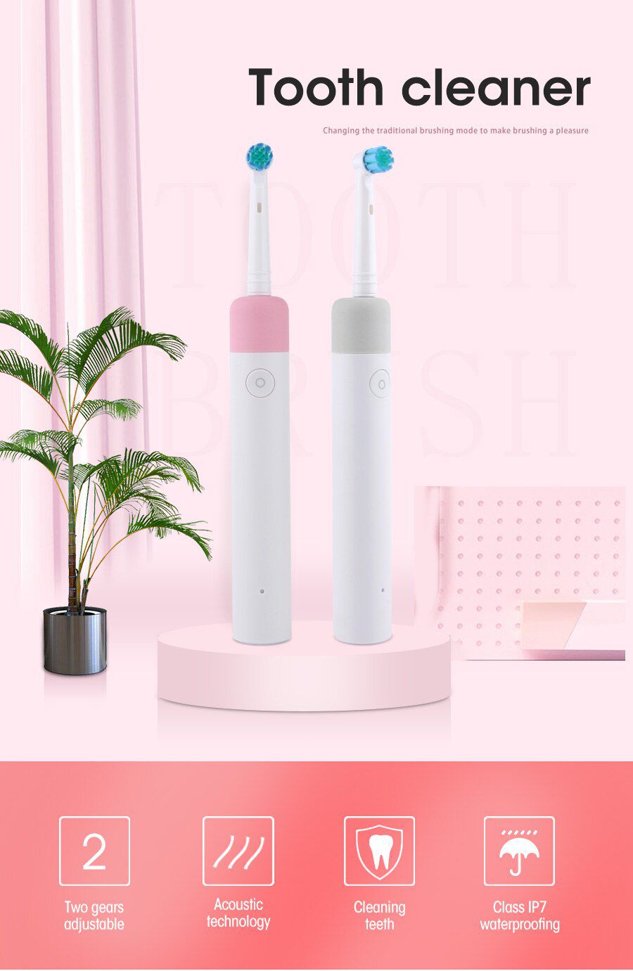 USB Charge Pro electric toothbrush rechargeable smart so