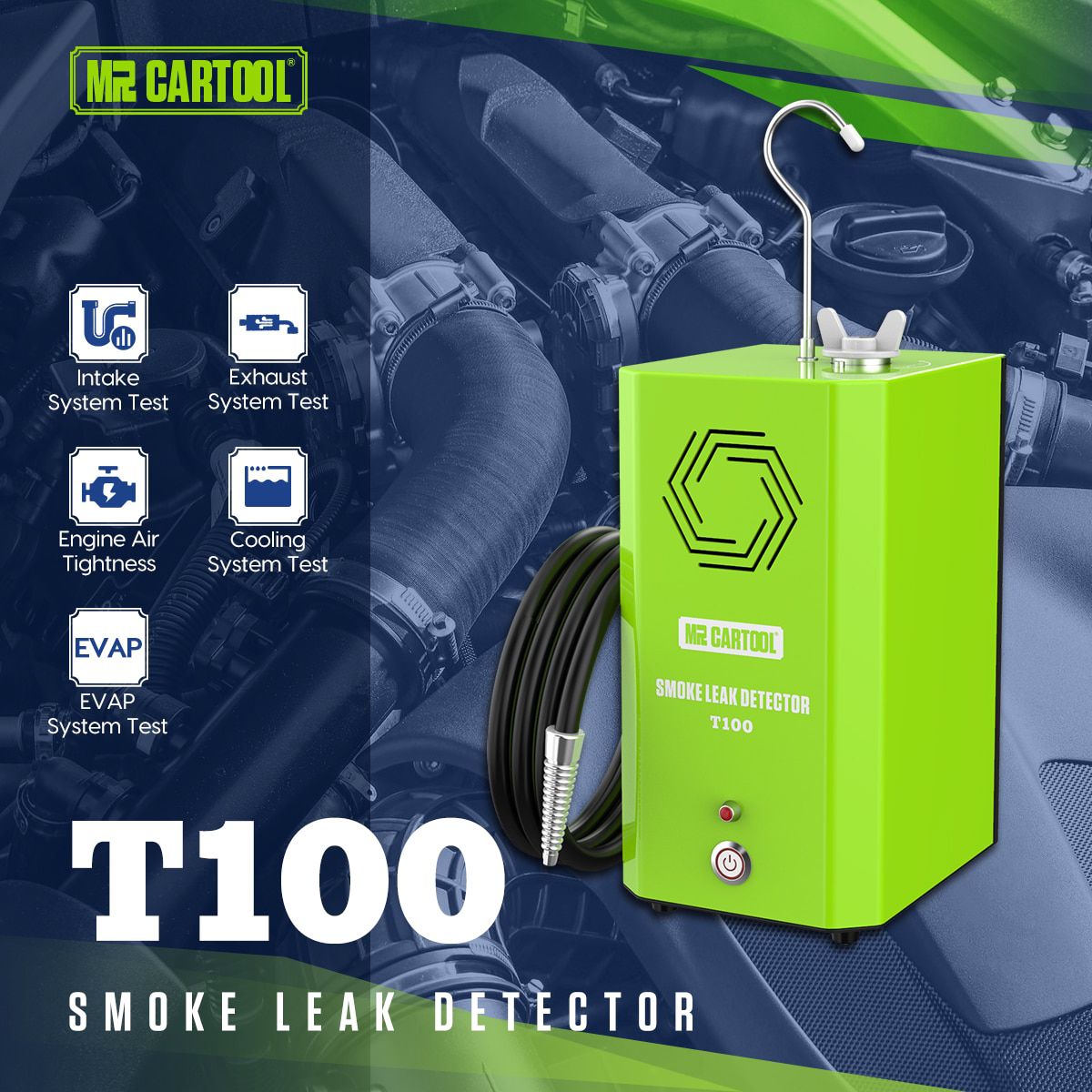 MRCARTOOL Car T100/T110 Smoke Leak Detector 
