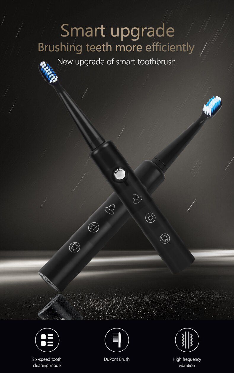 Sonic Electric Toothbrush Ultrasonic Automatic Smart Too
