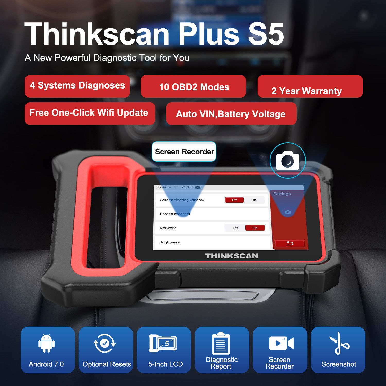 Thinkcar Thinkscan Plus S5 OBD2 Scanner