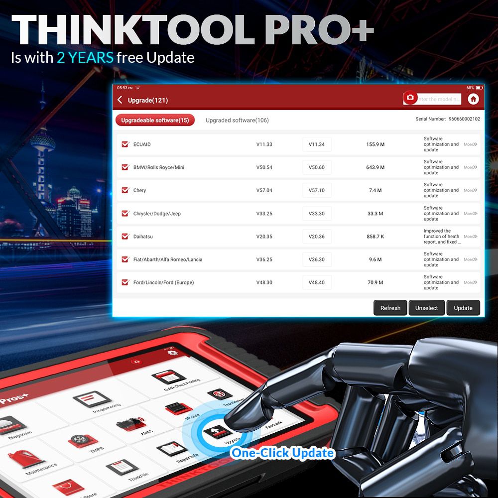Thinkcar Thinktool Pros+ OBD2 Scanner