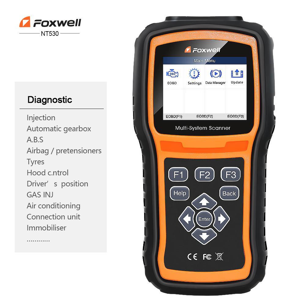 Foxwell NT530 OBD2 Scanner (only Hardware, software need pay the licnese again)