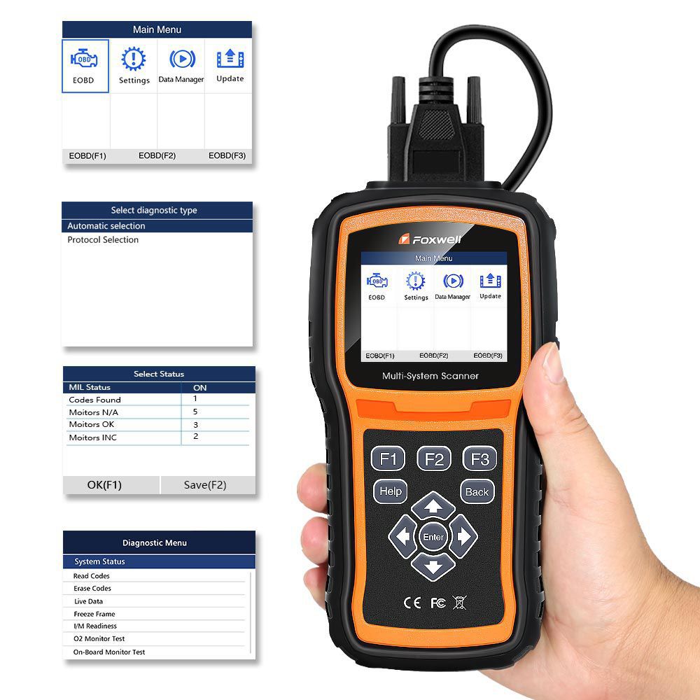 Foxwell NT530 OBD2 Scanner (only Hardware, software need pay the licnese again)