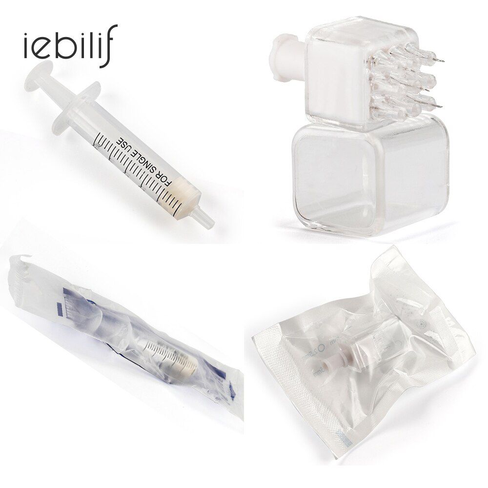 10pcs 5 PIN 2mm Disposable Needles 5ML Syringes Suitable for HD100 3D water injection Gun Mesotherapy Meso Injector Gun Kit