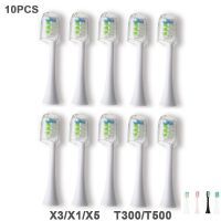 10PCS Replacement Toothbrush Heads for mi Soocas X3/X1/X5 for Mijia/ SO CARE X3 T300 T500 Electric Tooth Brush Heads