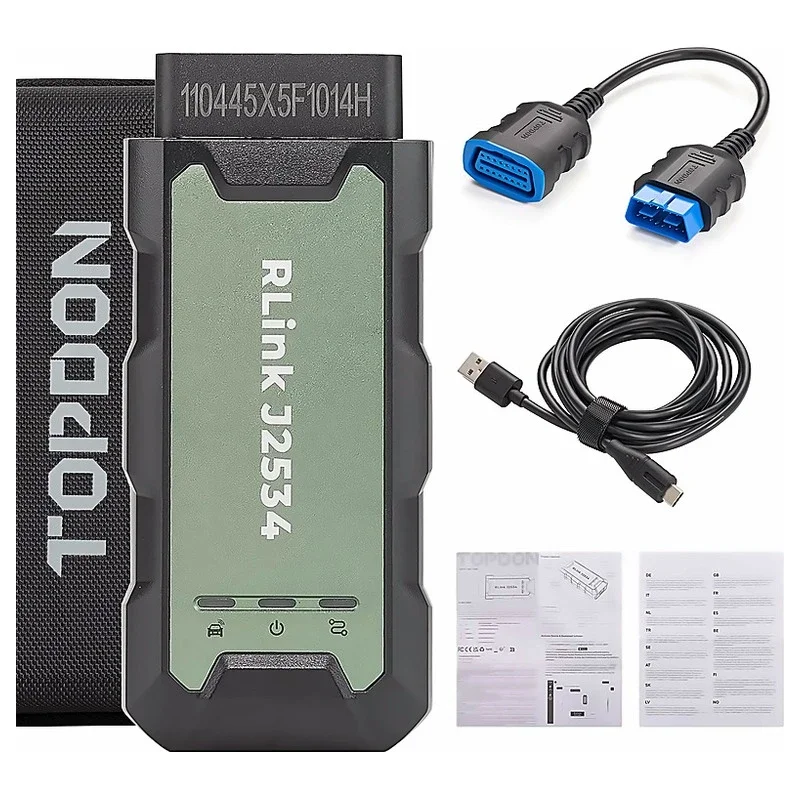 TOPDON RLink J2534 Pass-Thru Programmer – Supports All J2534 Protocols, D-PDU, CAN-FD, and 13+ Brands